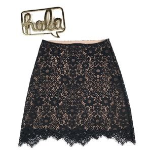 For Love & Lemons Rosemary Lace Overlay Skirt